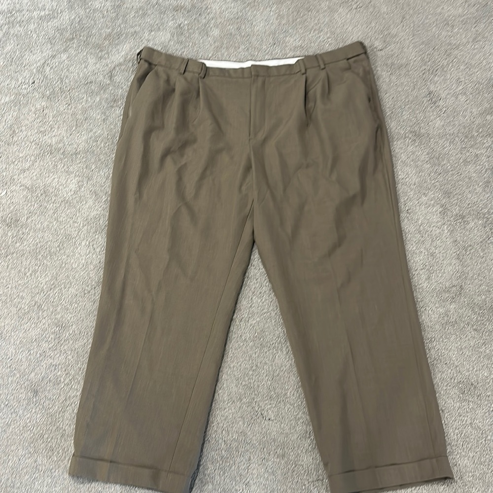Van Heusen Mens 48x30 light brown dress pants